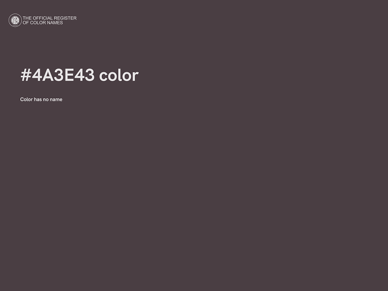 #4A3E43 color image