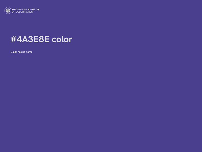 #4A3E8E color image