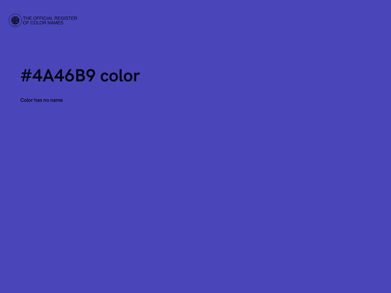 #4A46B9 color image