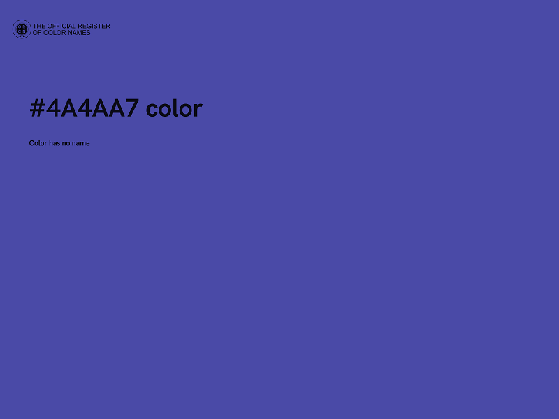 #4A4AA7 color image