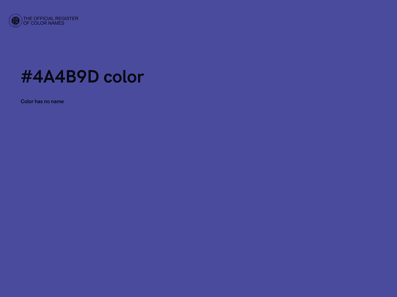 #4A4B9D color image