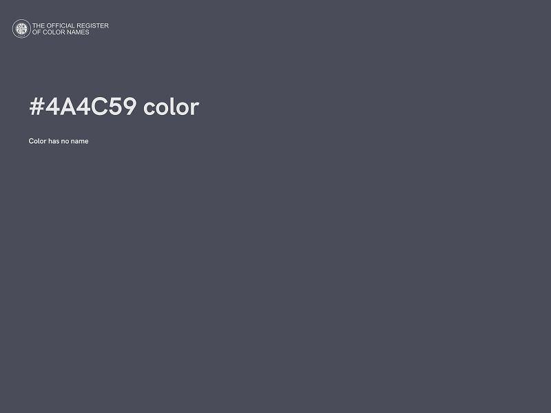 #4A4C59 color image