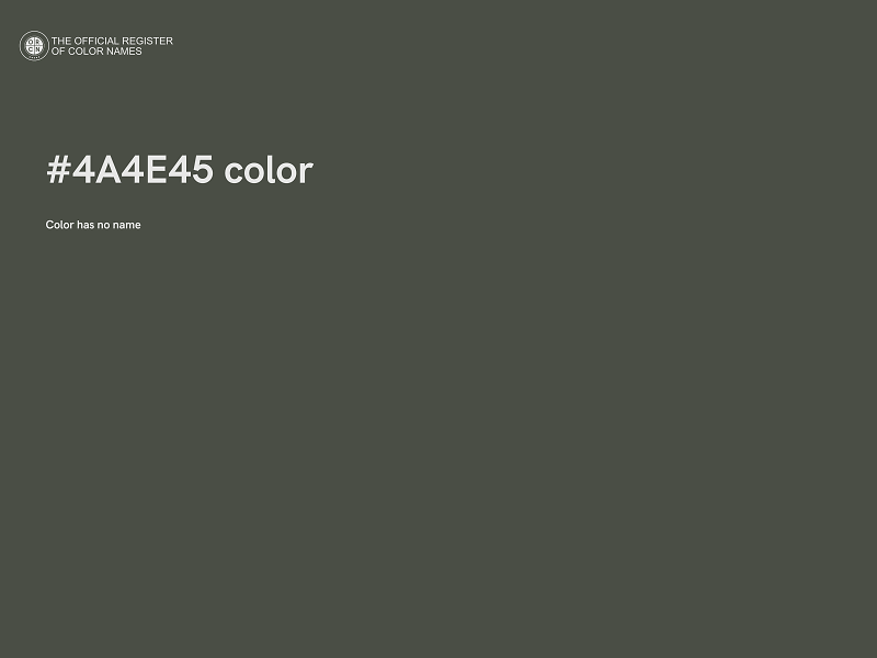 #4A4E45 color image