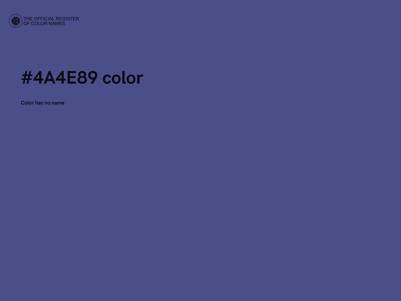 #4A4E89 color image