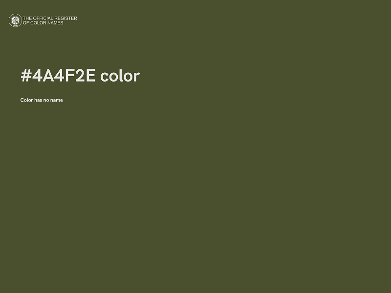 #4A4F2E color image