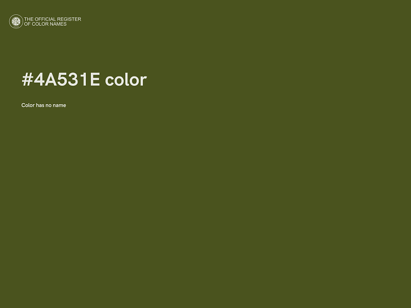 #4A531E color image