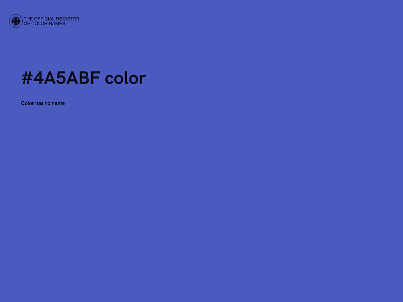 #4A5ABF color image