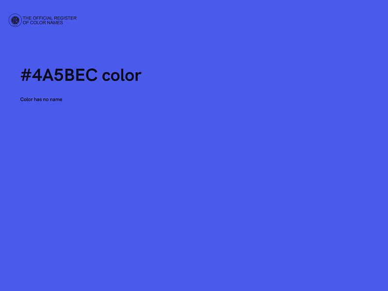 #4A5BEC color image