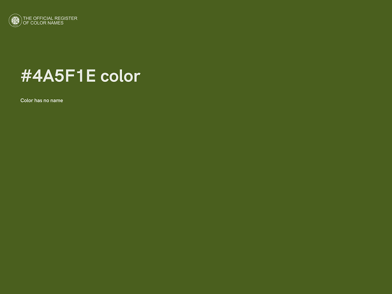 #4A5F1E color image