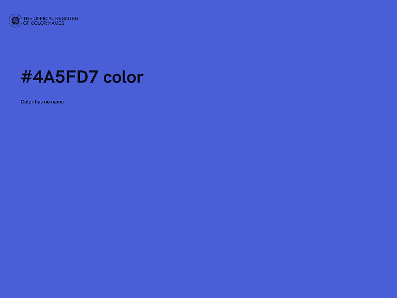 #4A5FD7 color image