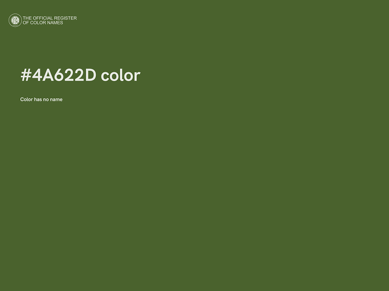 #4A622D color image