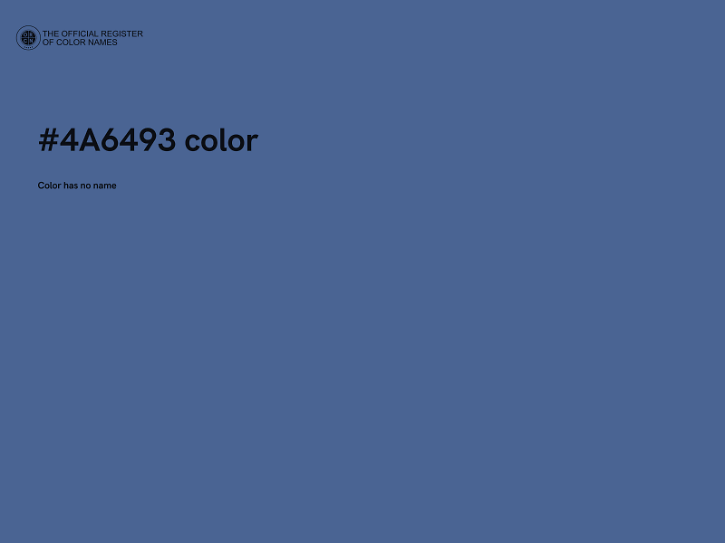 #4A6493 color image