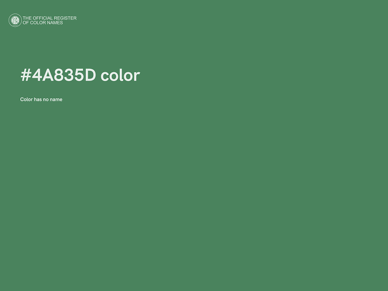 #4A835D color image