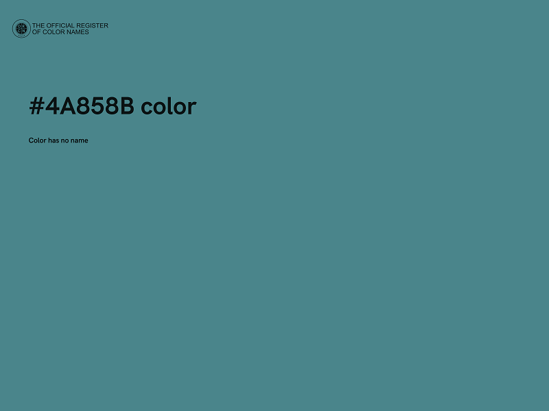 #4A858B color image