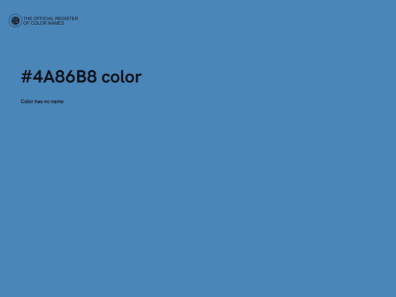 #4A86B8 color image