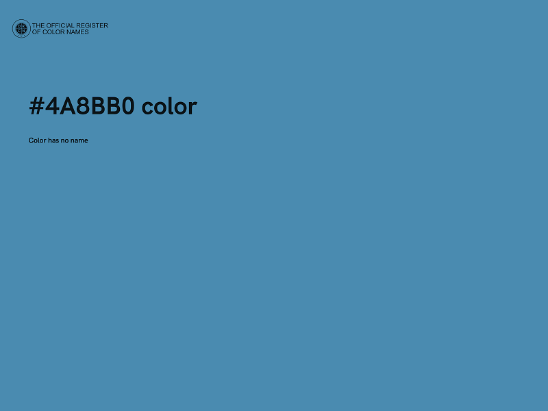 #4A8BB0 color image