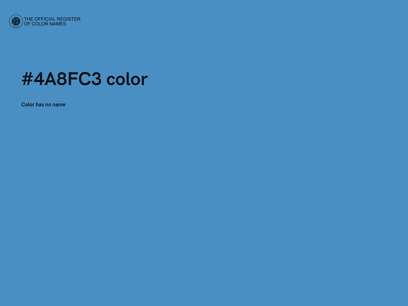 #4A8FC3 color image