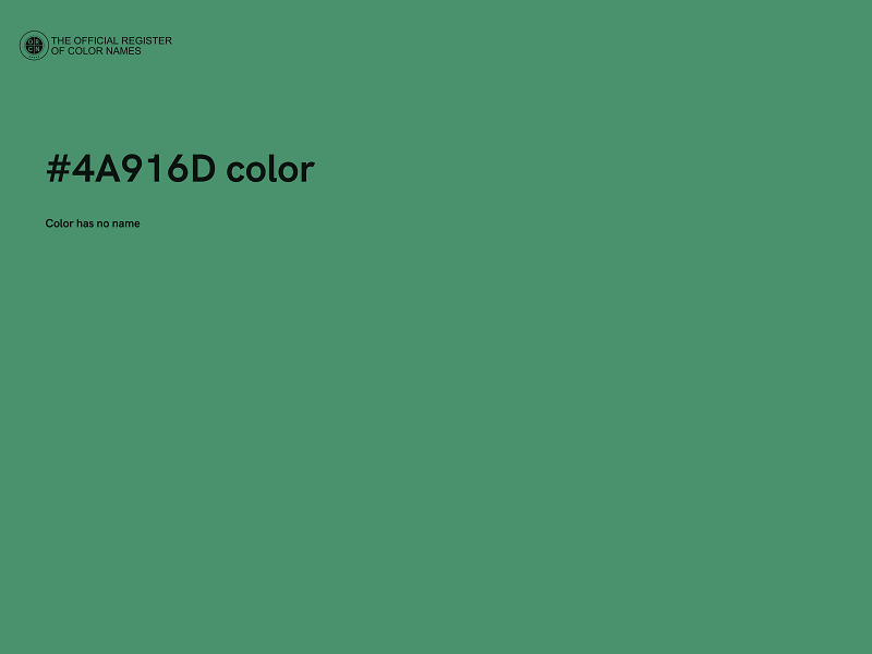 #4A916D color image