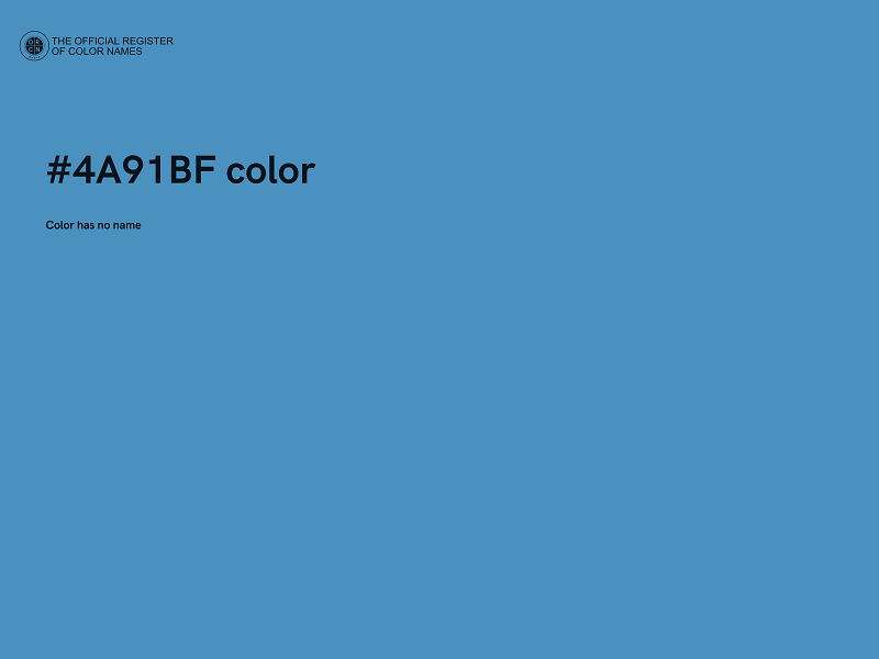 #4A91BF color image