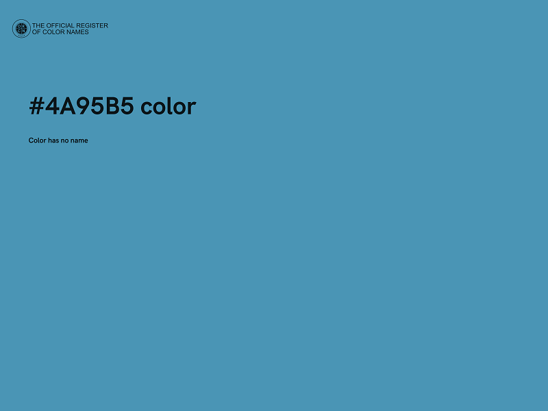 #4A95B5 color image