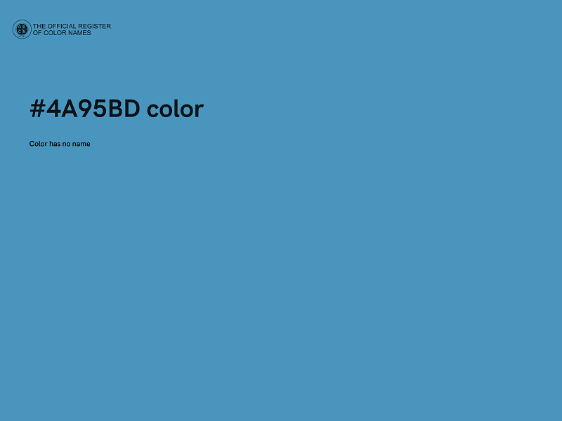 #4A95BD color image