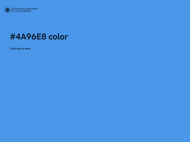 #4A96E8 color image