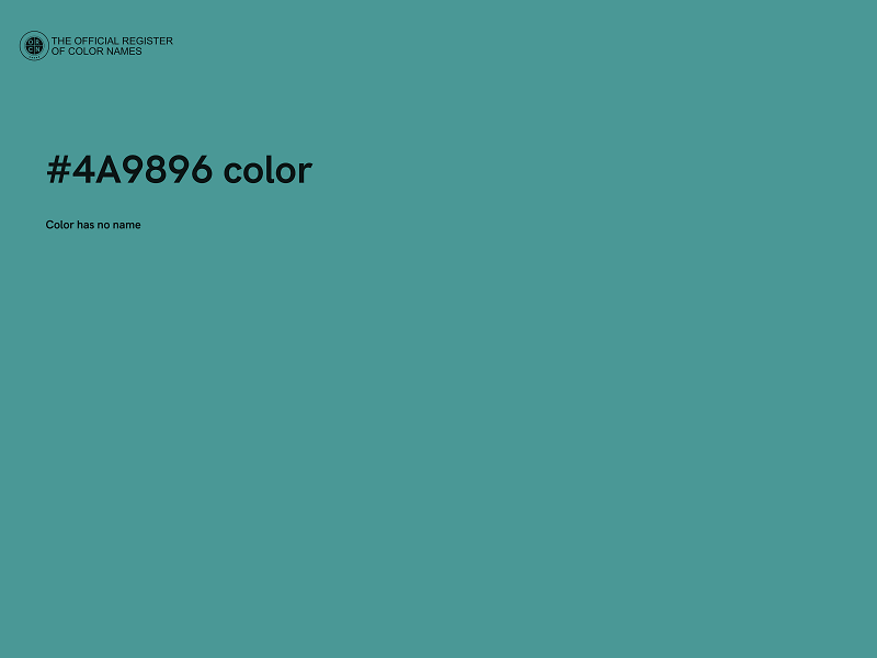 #4A9896 color image