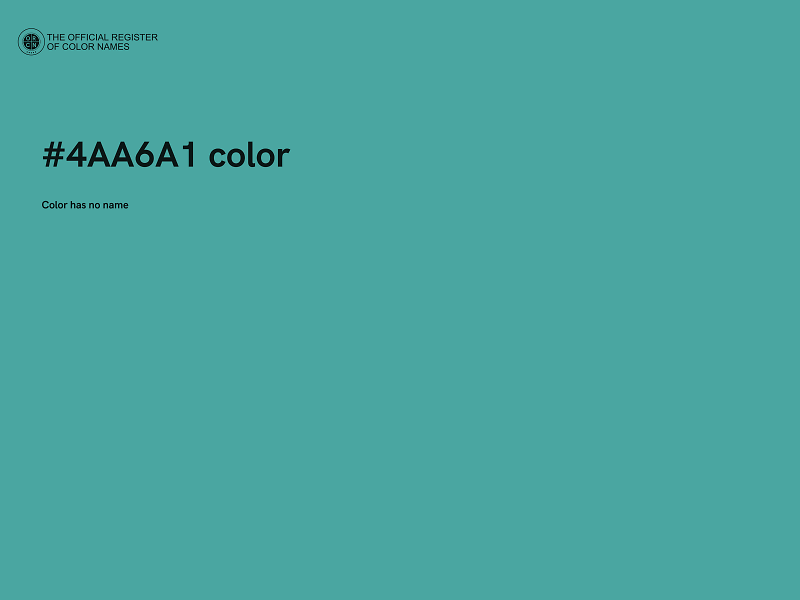 #4AA6A1 color image