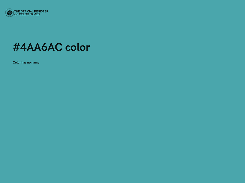 #4AA6AC color image