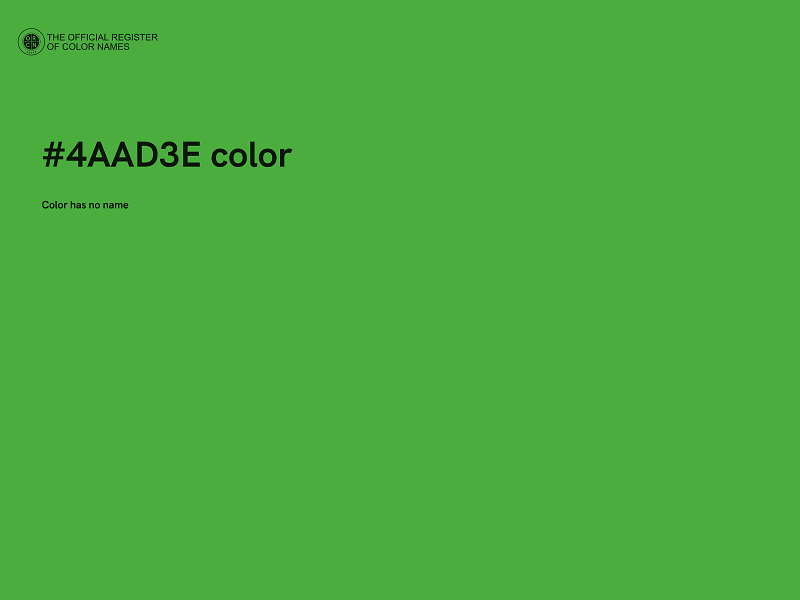 #4AAD3E color image