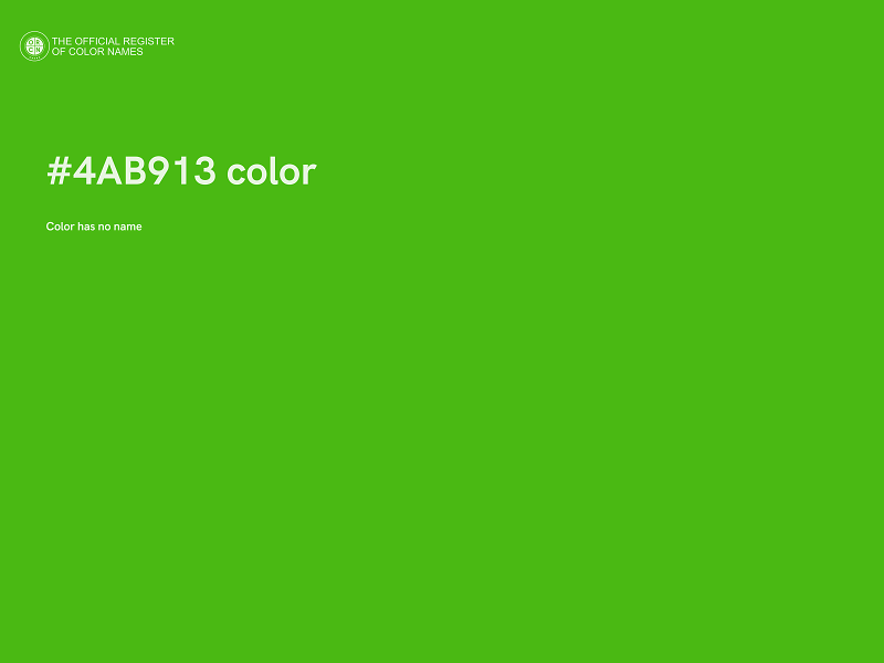 #4AB913 color image