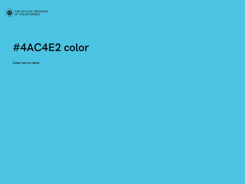 #4AC4E2 color image