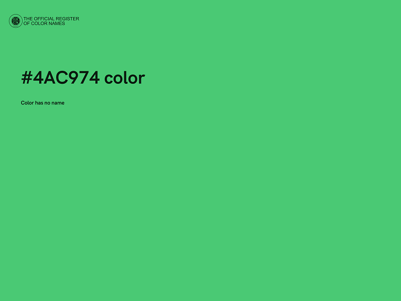 #4AC974 color image