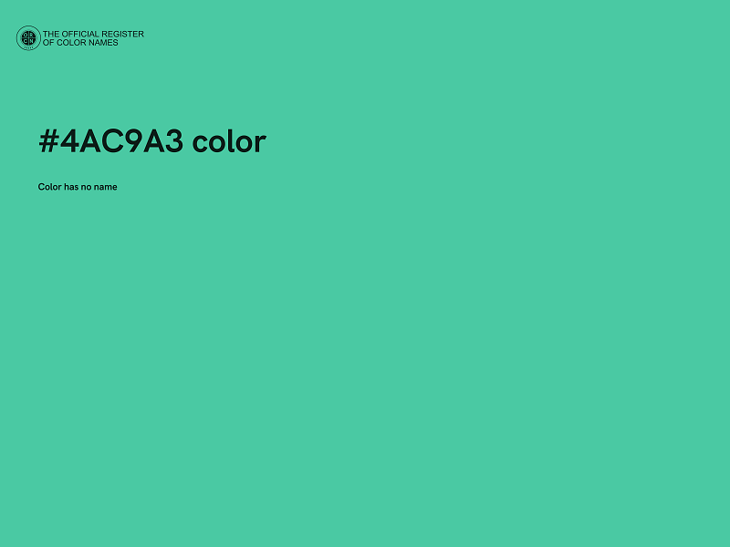 #4AC9A3 color image