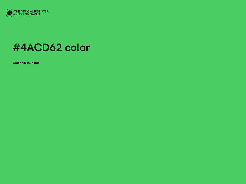 #4ACD62 color image