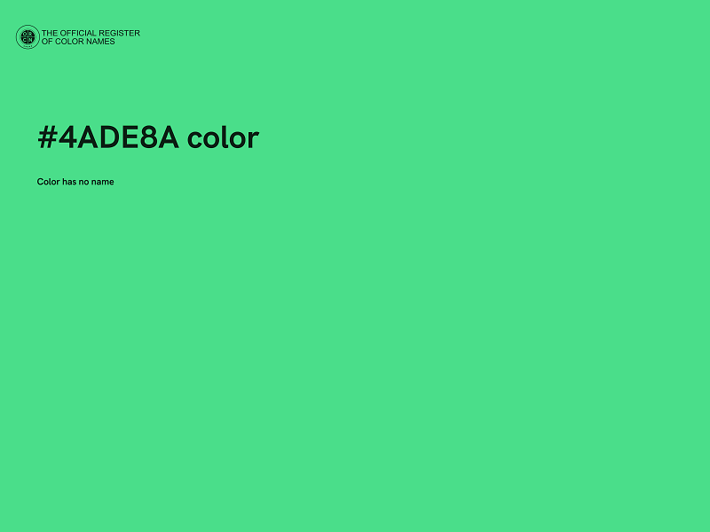 #4ADE8A color image