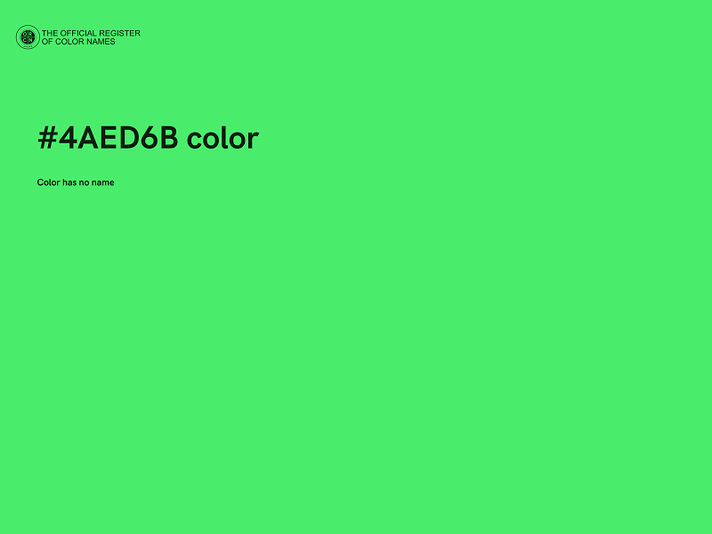 #4AED6B color image