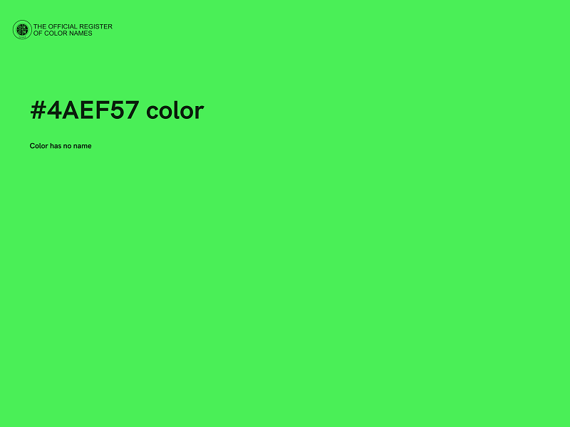 #4AEF57 color image