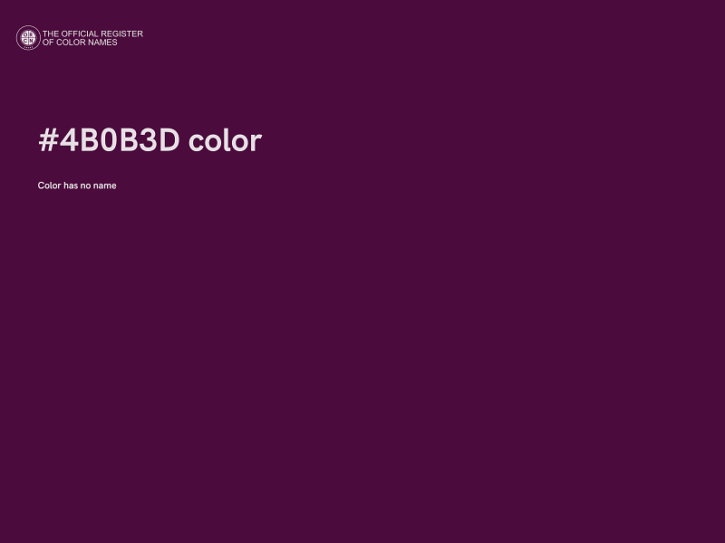 #4B0B3D color image