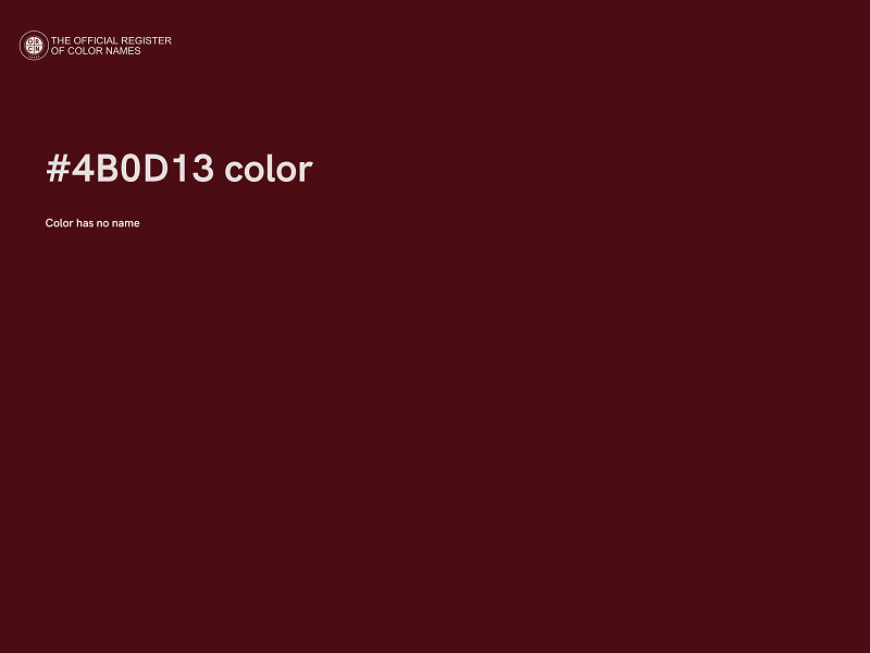 #4B0D13 color image