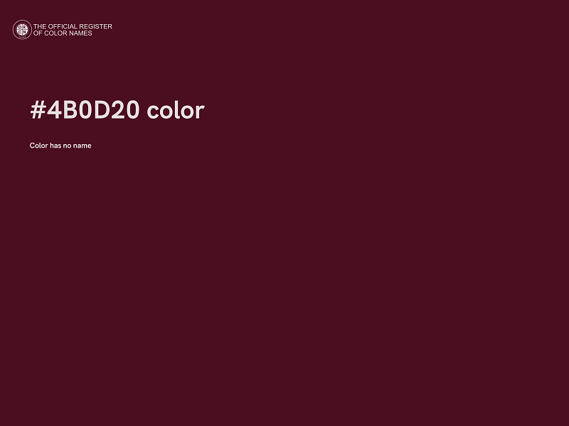 #4B0D20 color image