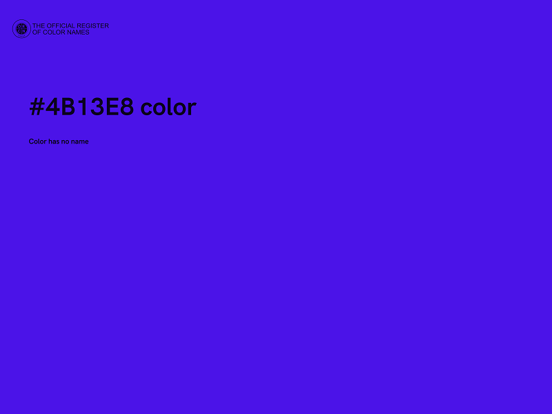 #4B13E8 color image