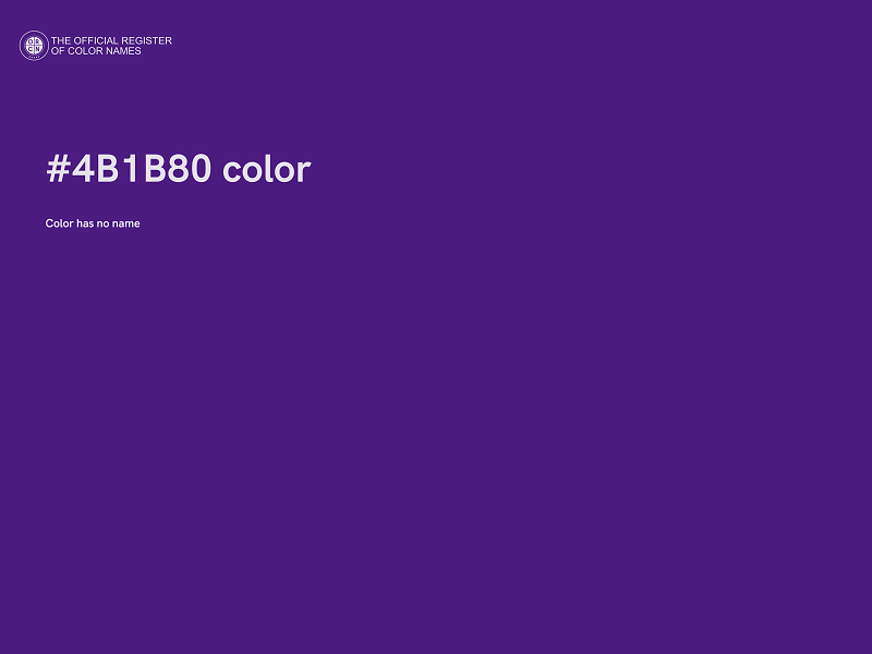 #4B1B80 color image