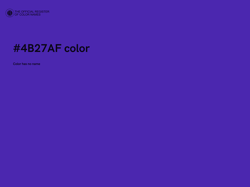 #4B27AF color image