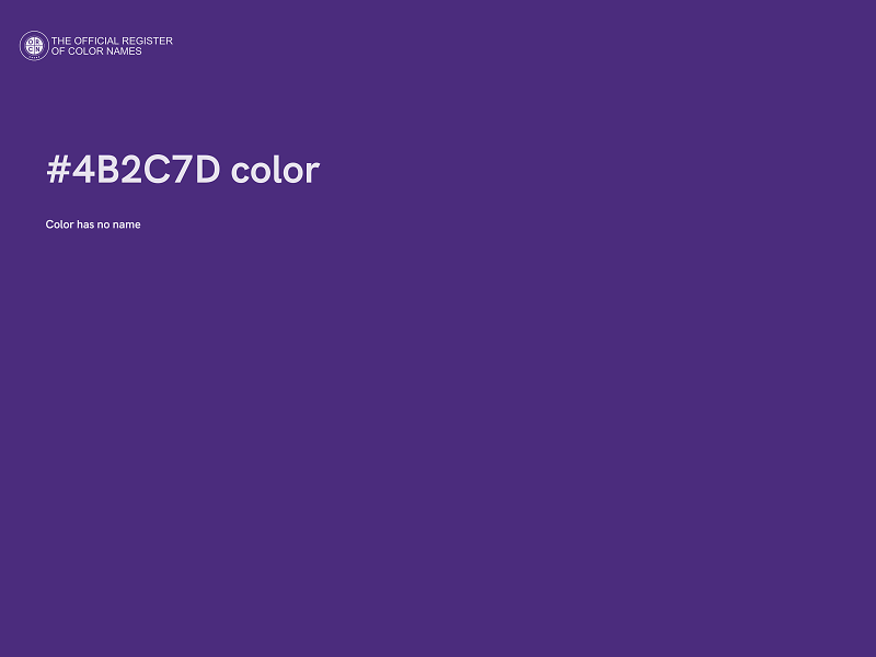 #4B2C7D color image