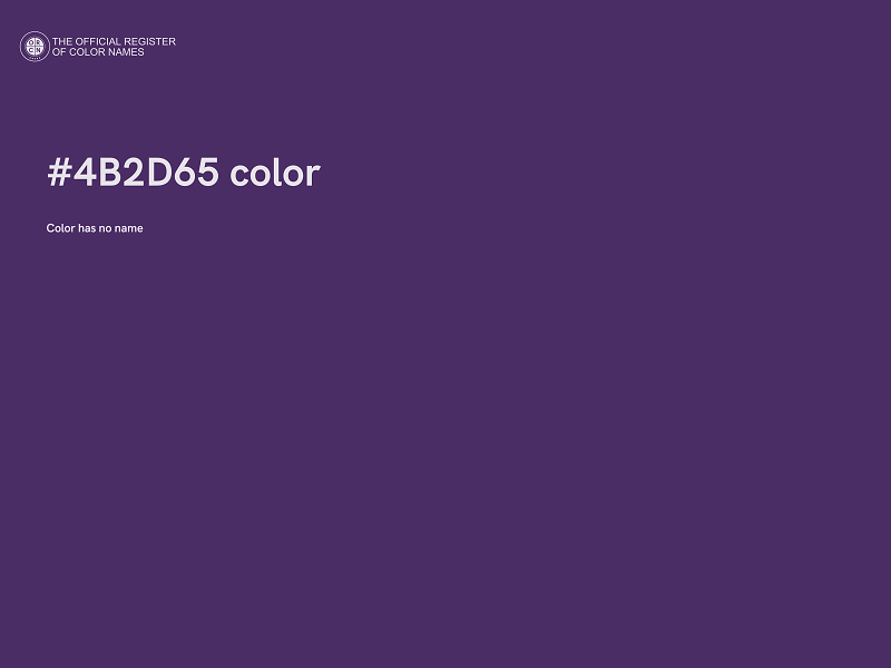 #4B2D65 color image