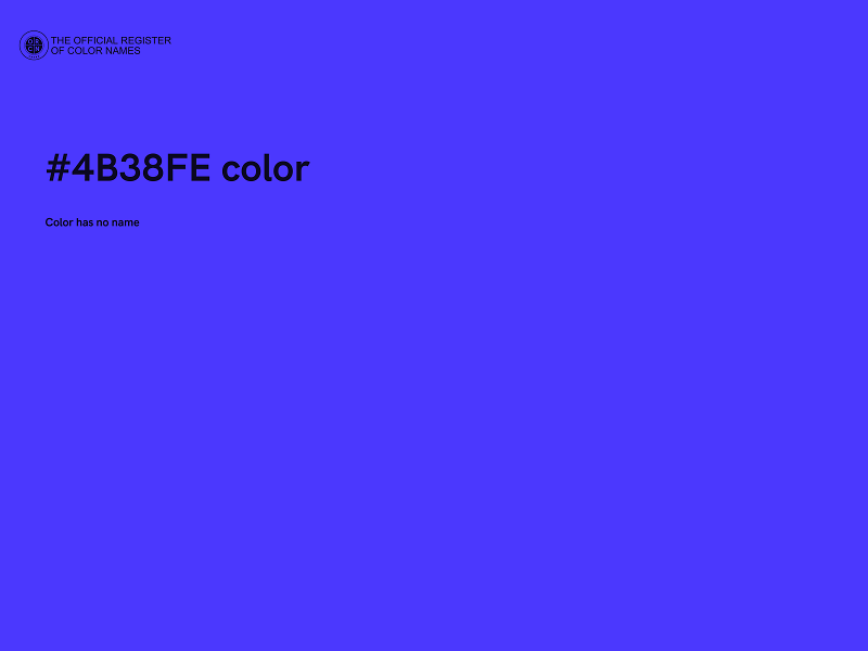 #4B38FE color image