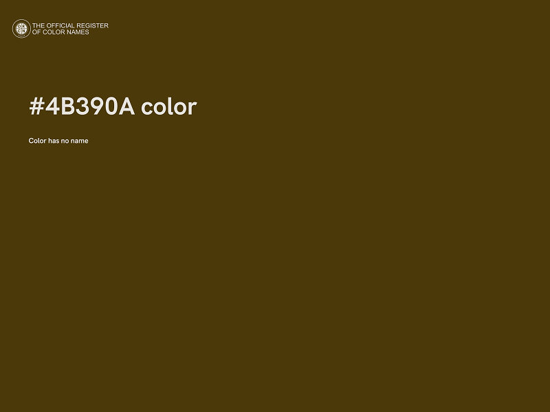 #4B390A color image