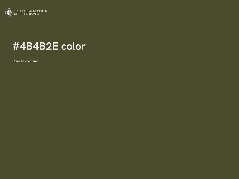 #4B4B2E color image