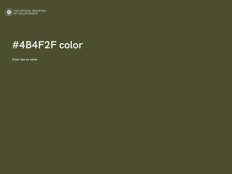 #4B4F2F color image